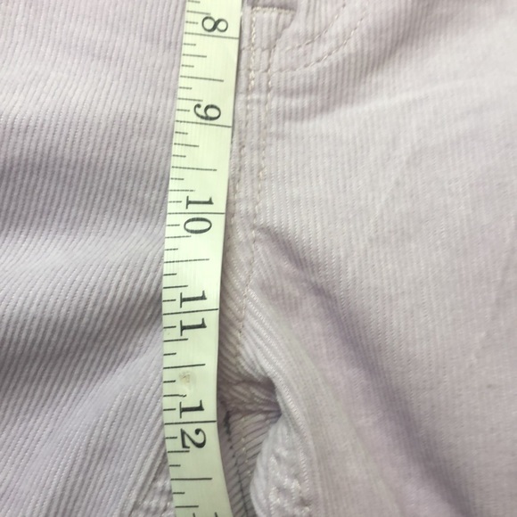 GAP High Rise Cigarette Lilac Corduroy Cropped Jeans, size 14 - Picture 14 of 15